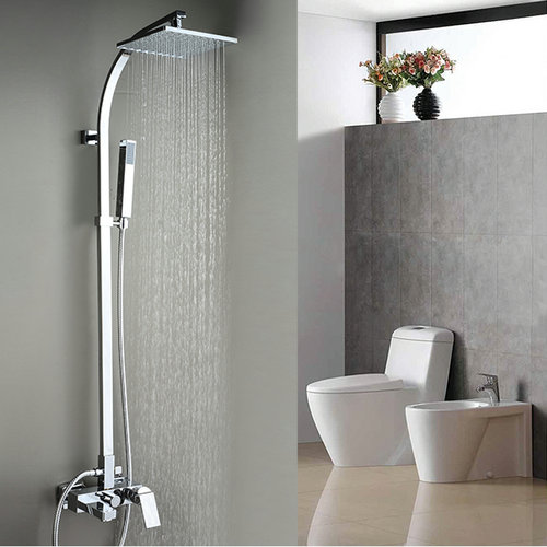 Contemporaine robinet de baignoire-douche avec douche 8 pouces + douche à main TSC033